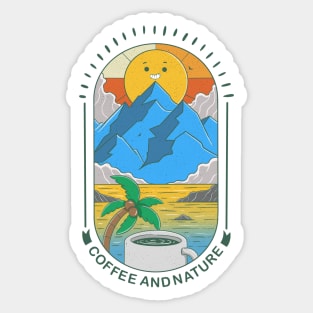 Coffee and Nature Sticker